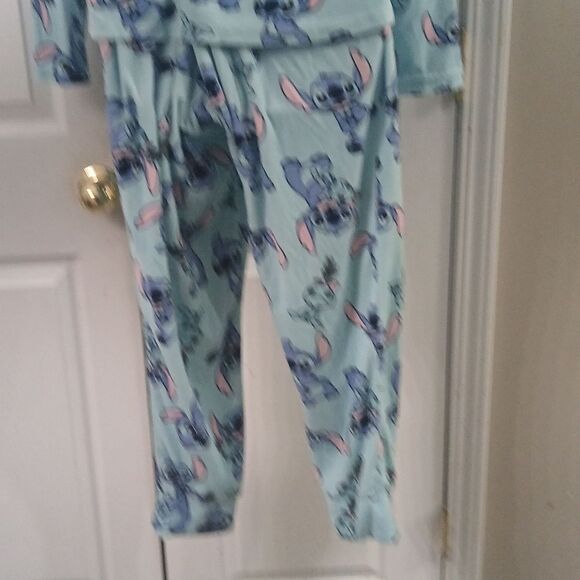 Stitch Disney super soft plush feel 2 pc  PJ pajama set  Sz L (12-14) NWOT - Picture 6 of 9